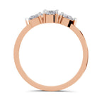 0.60 Carat Three-Stone Oval & Pear Diamond Engagement Ring