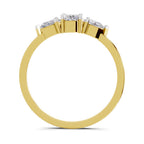 0.60 Carat Three-Stone Oval & Pear Diamond Engagement Ring