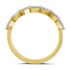 0.63 Carat Princess Shape 7 Stone Diamond Band Ring