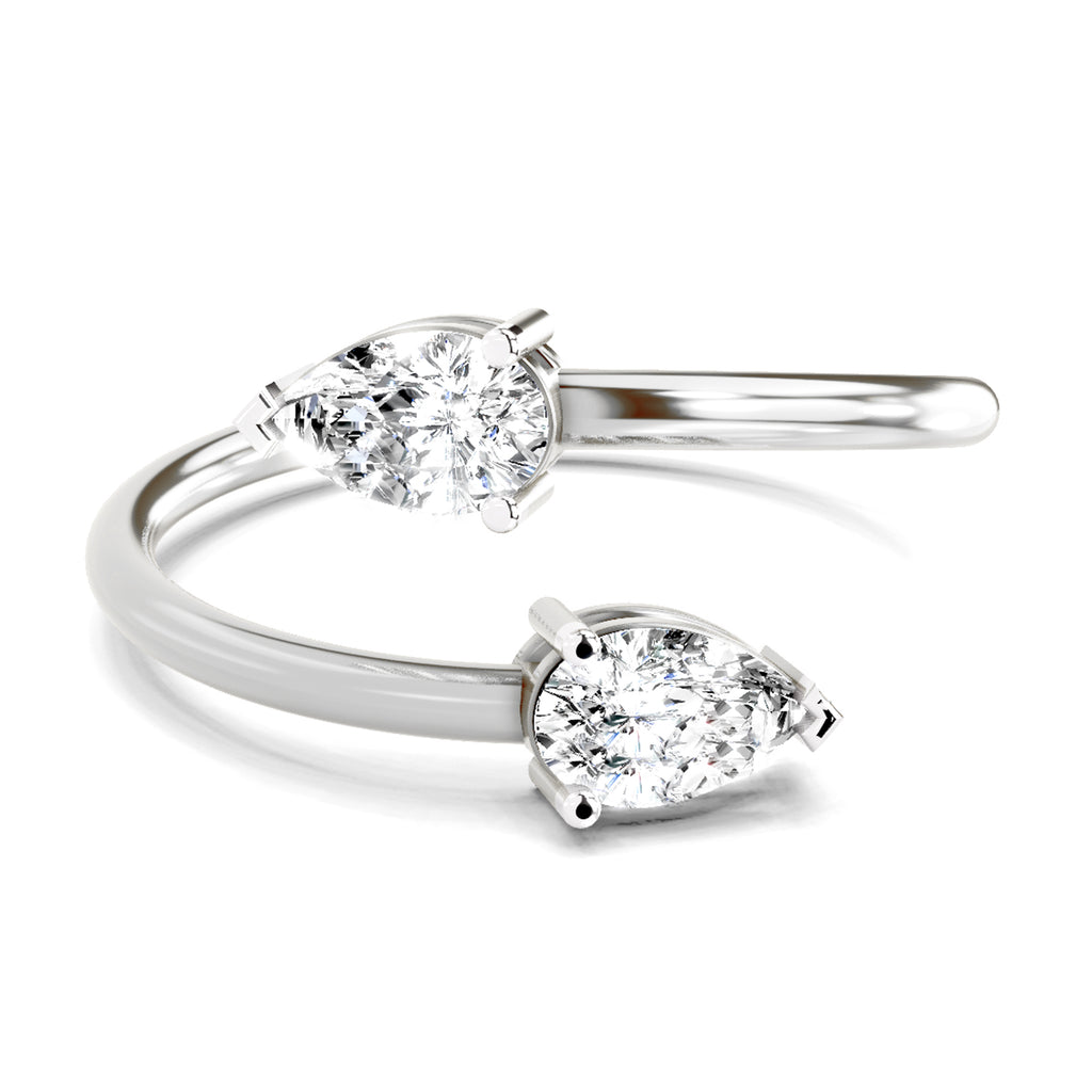 Sparkles Solitaire Ring 0.50 Carat Pear Shape