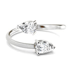Sparkles Solitaire Ring 0.50 Carat Pear Shape