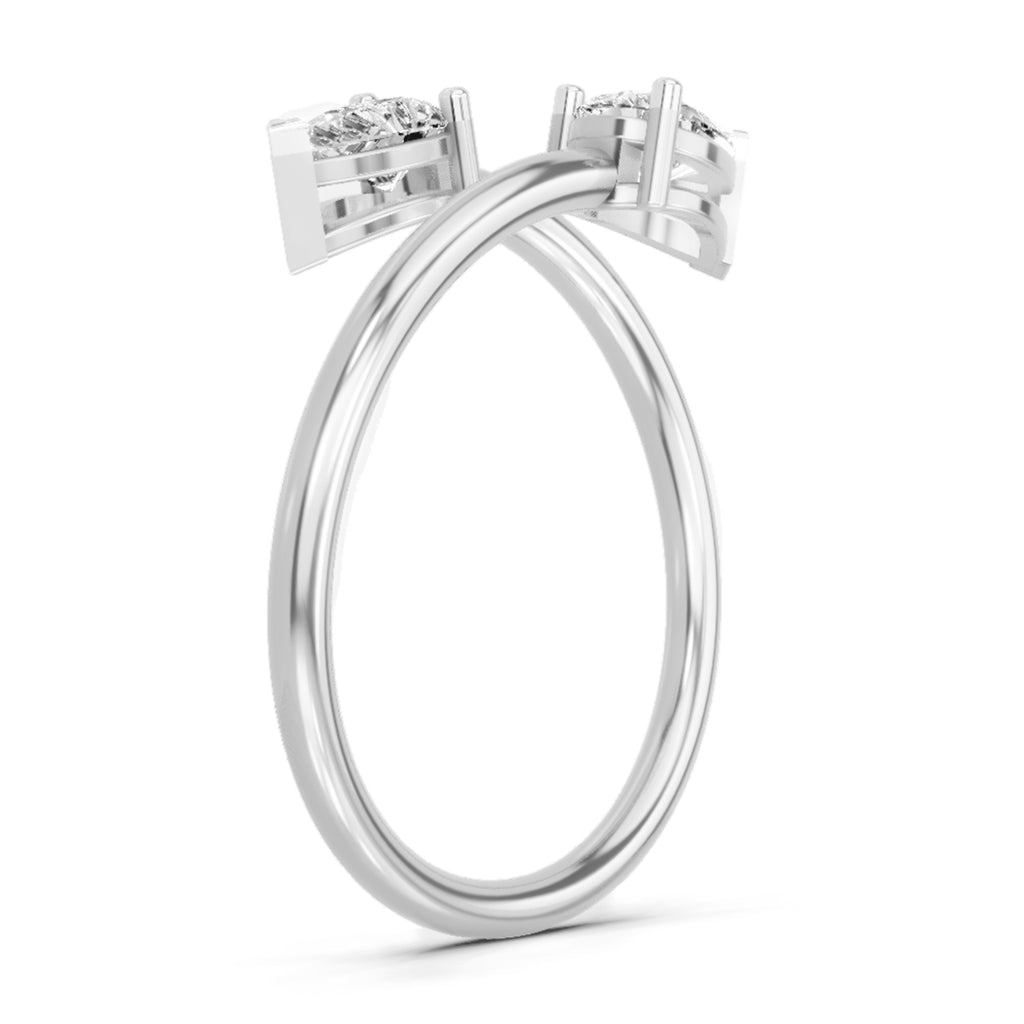 Sparkles Solitaire Ring 0.50 Carat Pear Shape