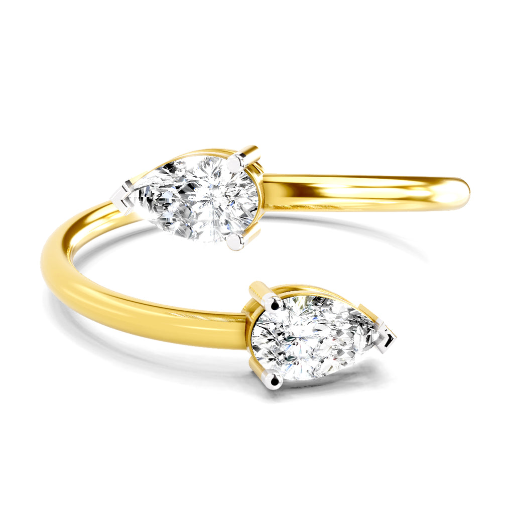 Sparkles Solitaire Ring 0.50 Carat Pear Shape