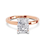1.38 Carat Cushion Shape Solitaire Diamond Engagement Ring