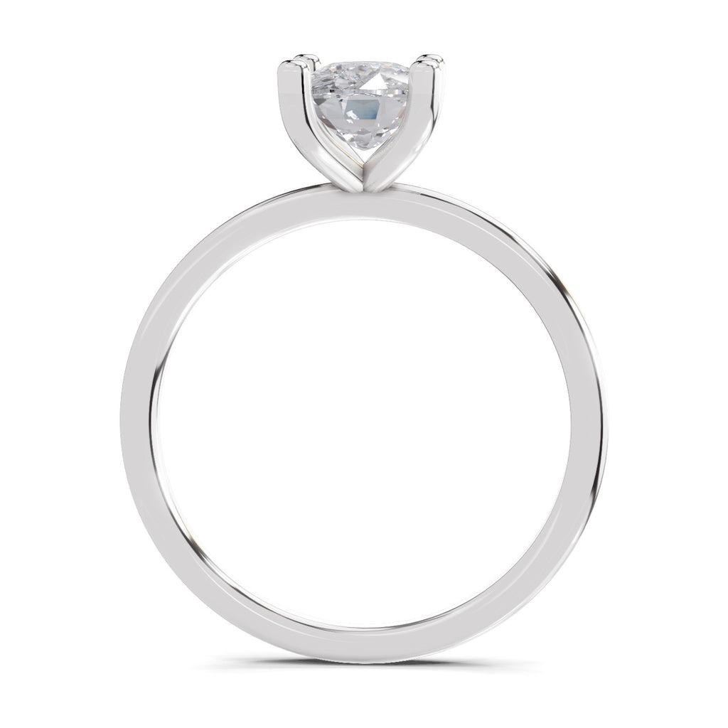 1.38 Carat Cushion Shape Solitaire Diamond Engagement Ring