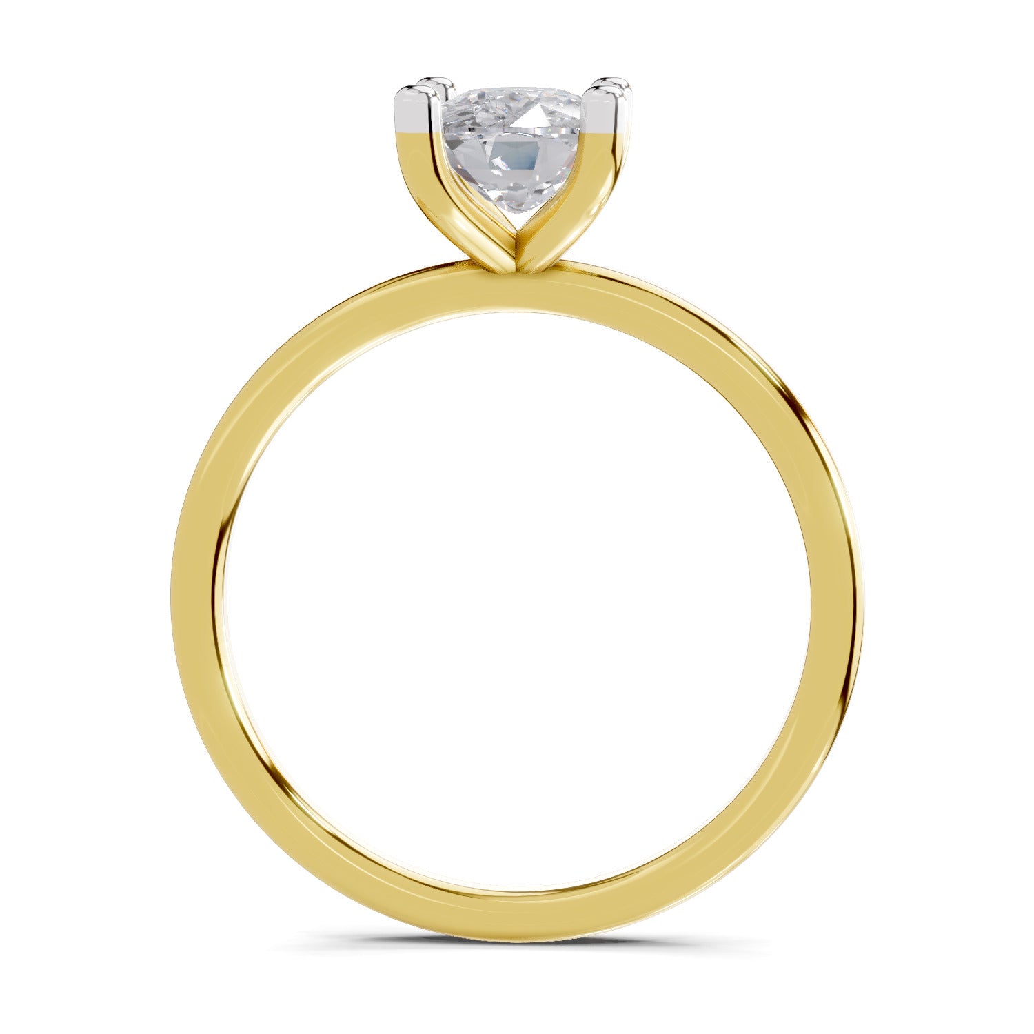 1.38 Carat Cushion Shape Solitaire Diamond Engagement Ring