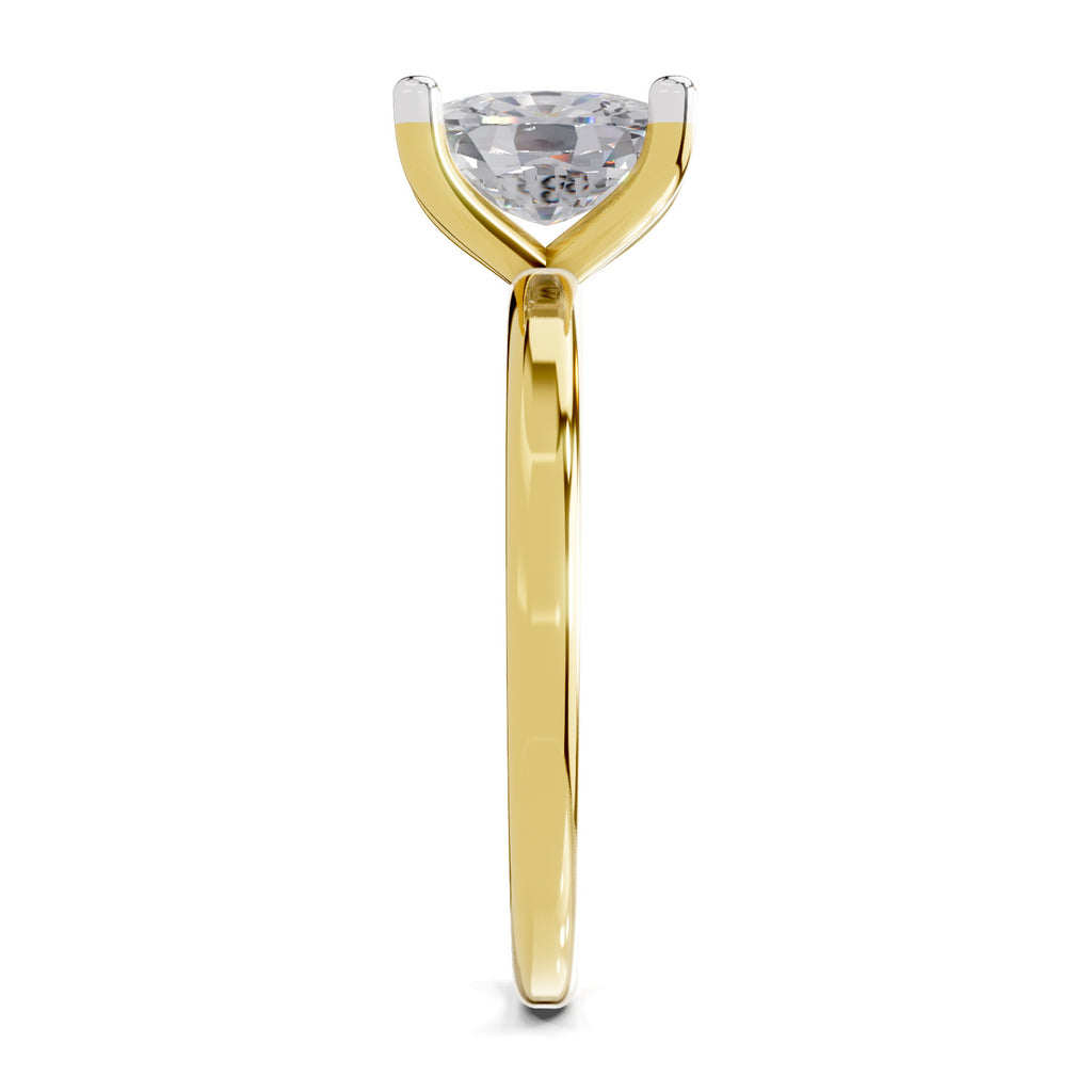 1.38 Carat Cushion Shape Solitaire Diamond Engagement Ring
