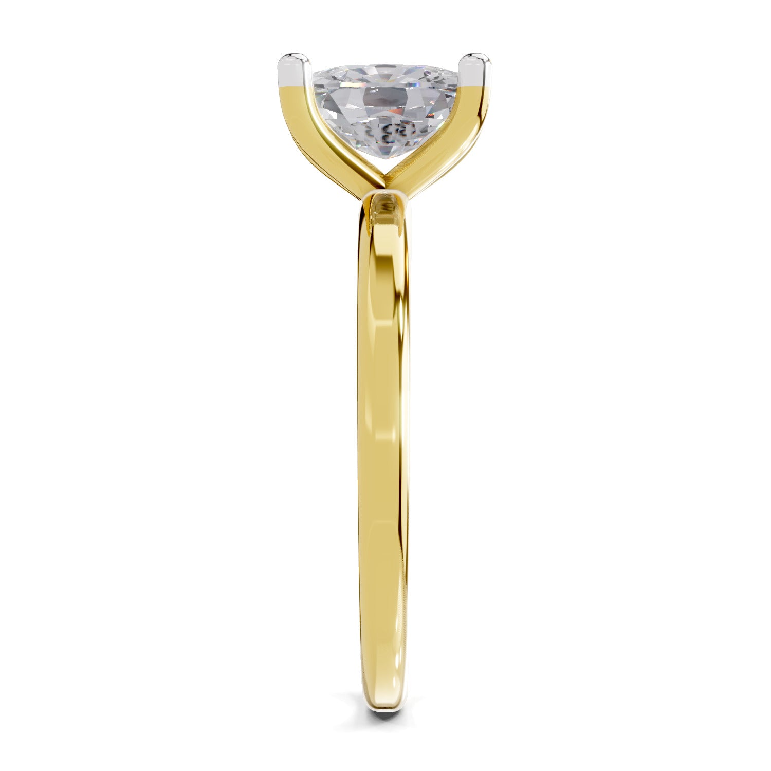 1.38 Carat Cushion Shape Solitaire Diamond Engagement Ring