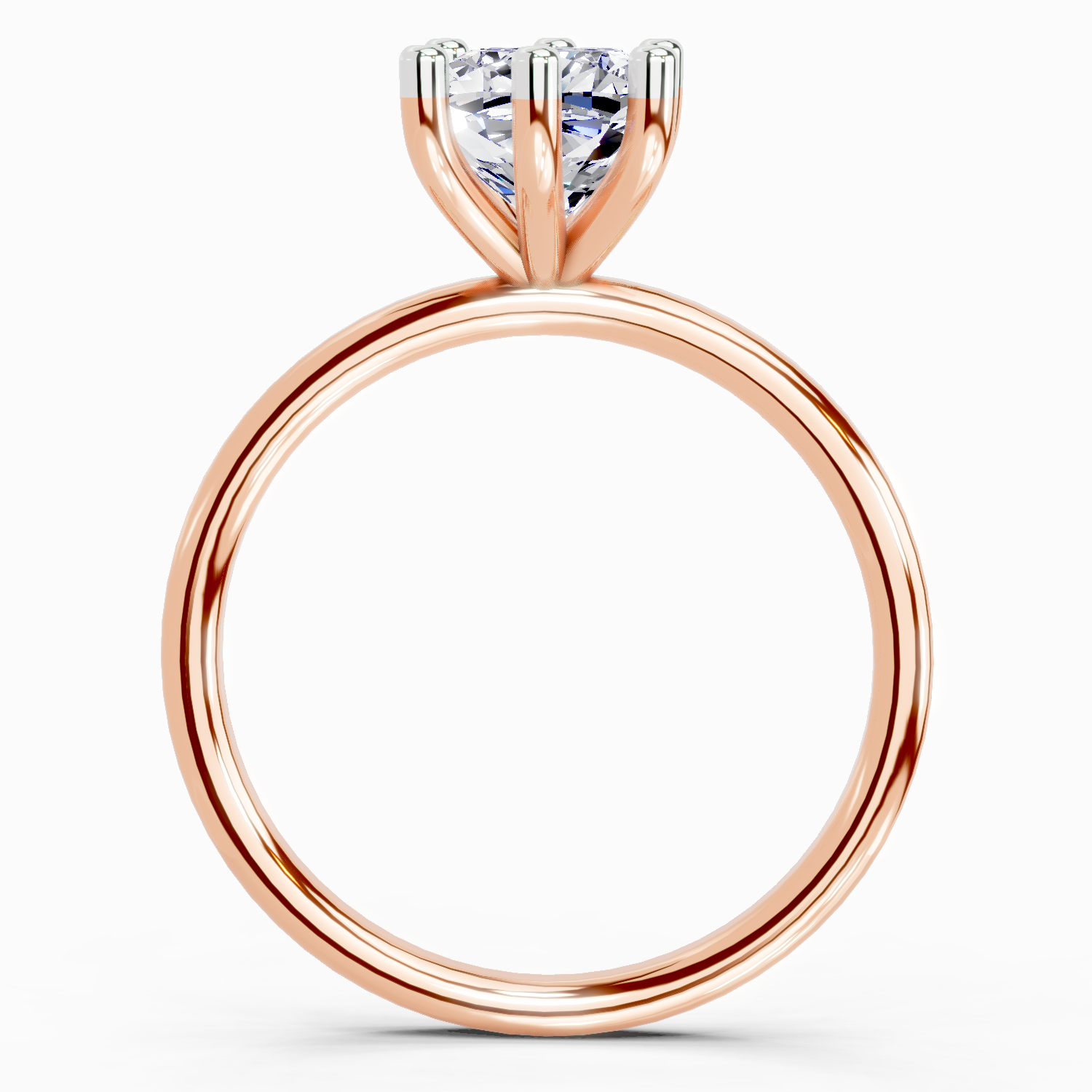 2.06 Carat Cushion Shape Solitaire Diamond Ring