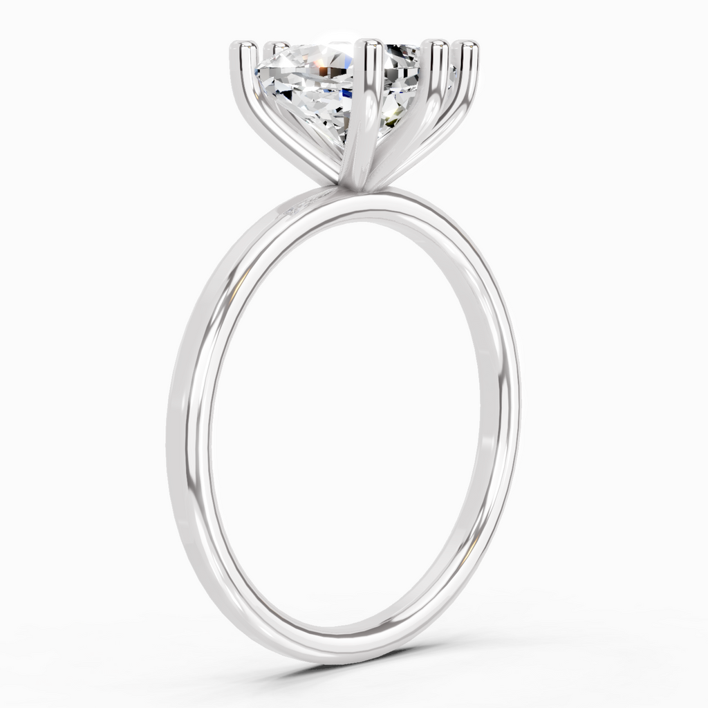 2.06 Carat Cushion Shape Solitaire Diamond Ring