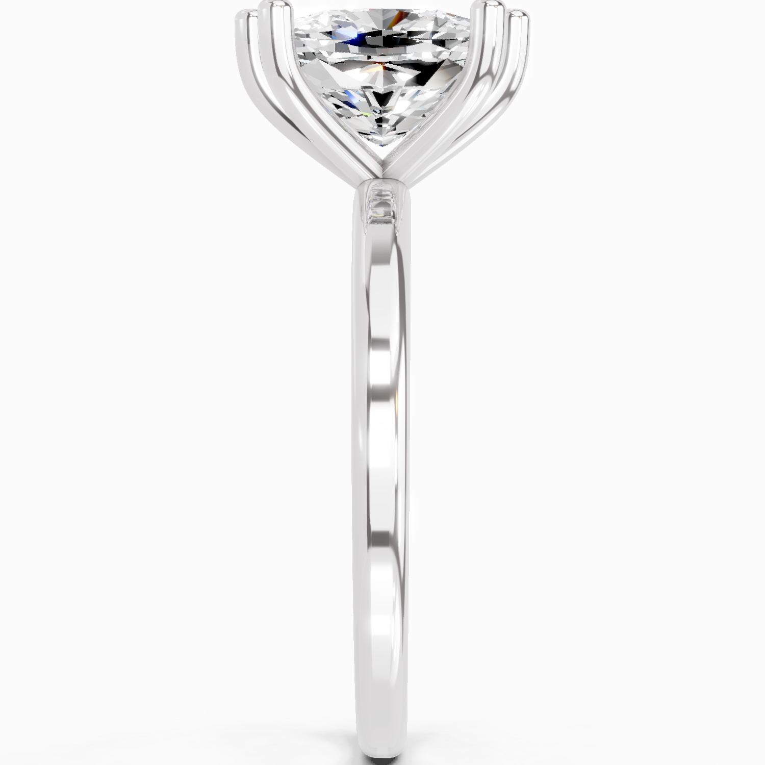 2.06 Carat Cushion Shape Solitaire Diamond Ring