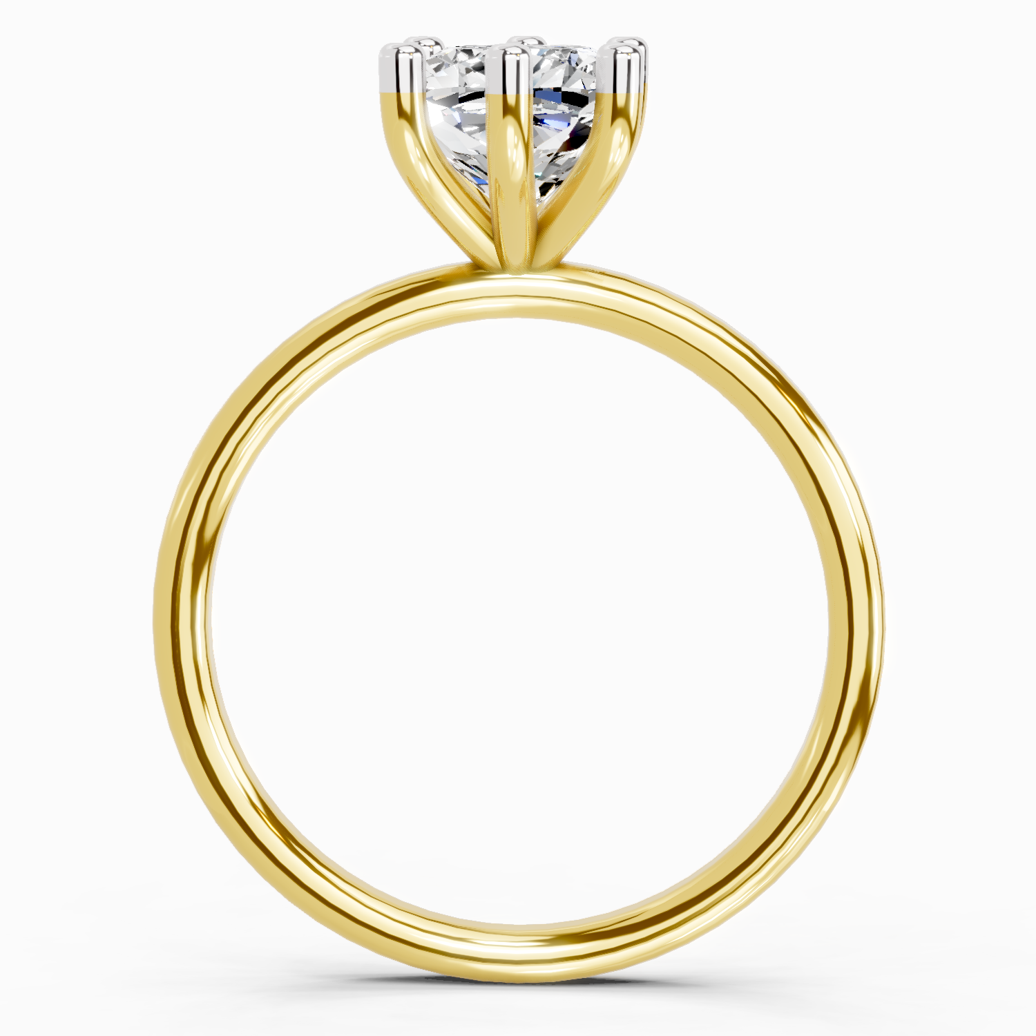 2.06 Carat Cushion Shape Solitaire Diamond Ring