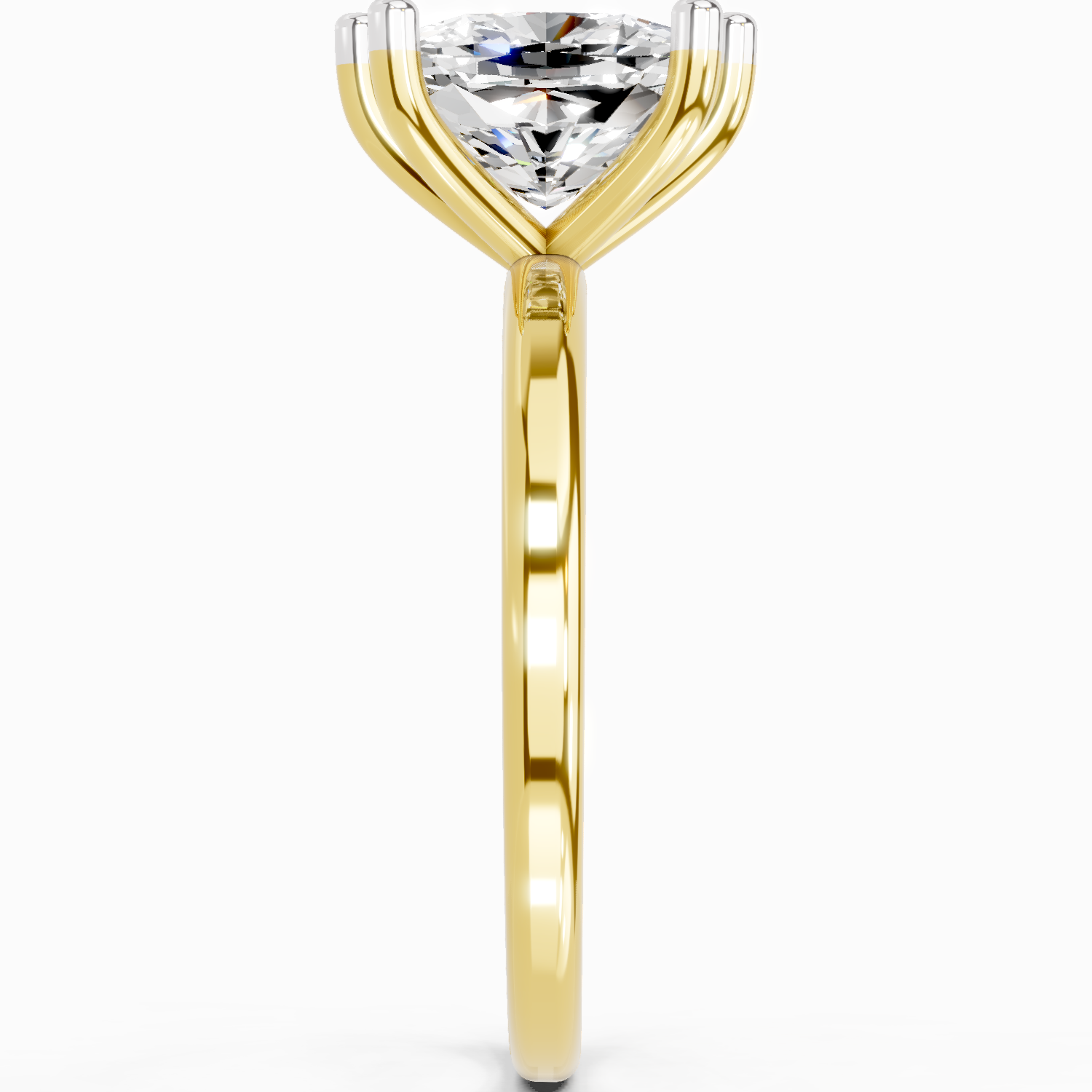 2.06 Carat Cushion Shape Solitaire Diamond Ring