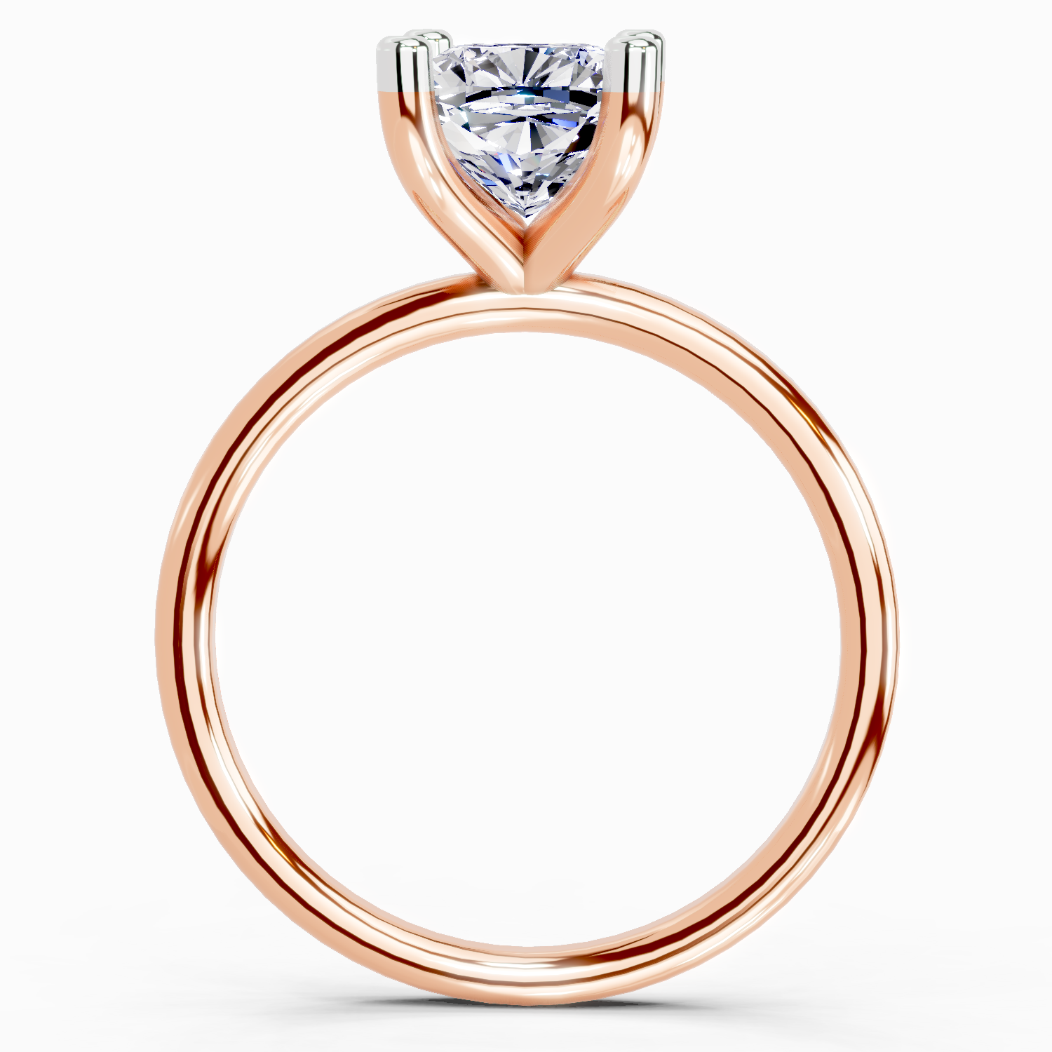 2.13 Carat Cushion Shape Solitaire Diamond Ring