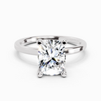 2.13 Carat Cushion Shape Solitaire Diamond Ring