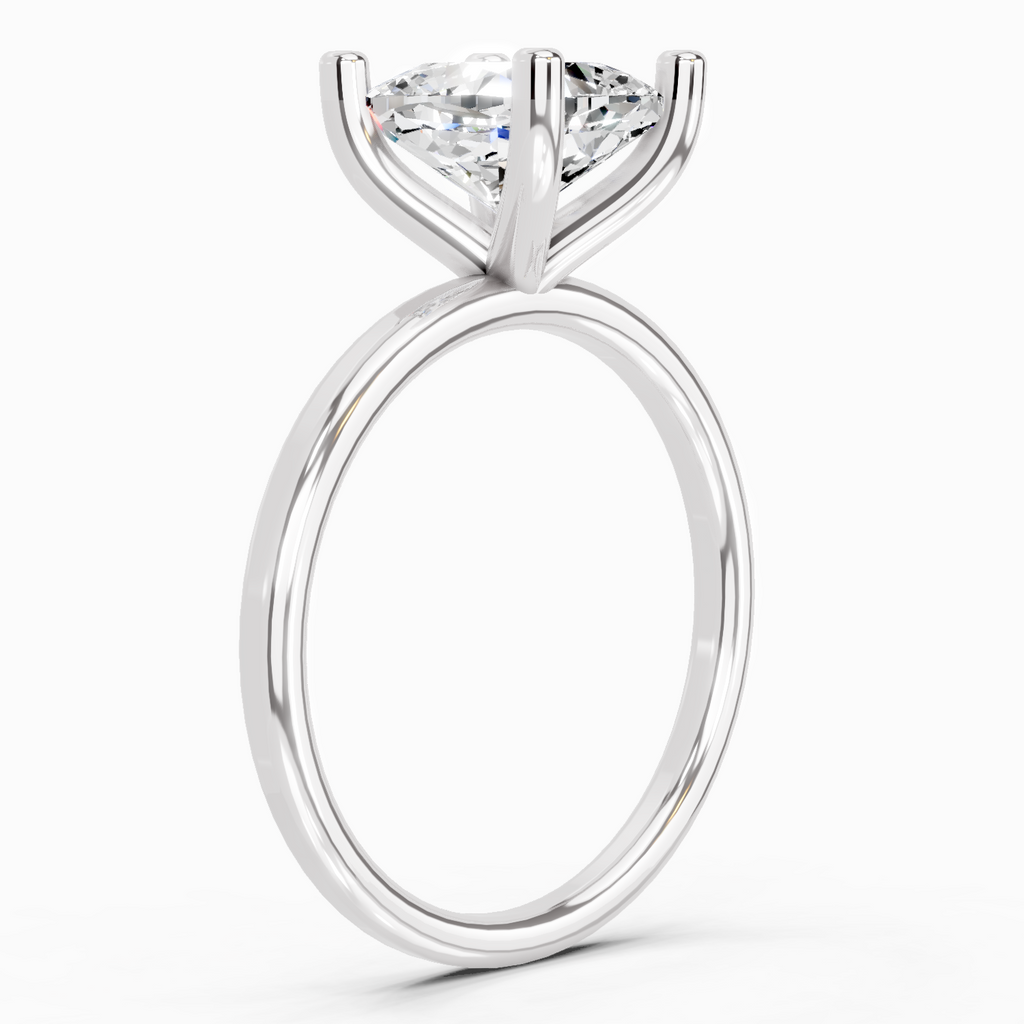 2.13 Carat Cushion Shape Solitaire Diamond Ring