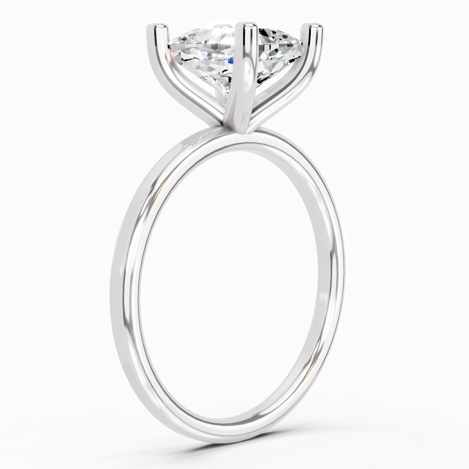 2.13 Carat Cushion Shape Solitaire Diamond Ring
