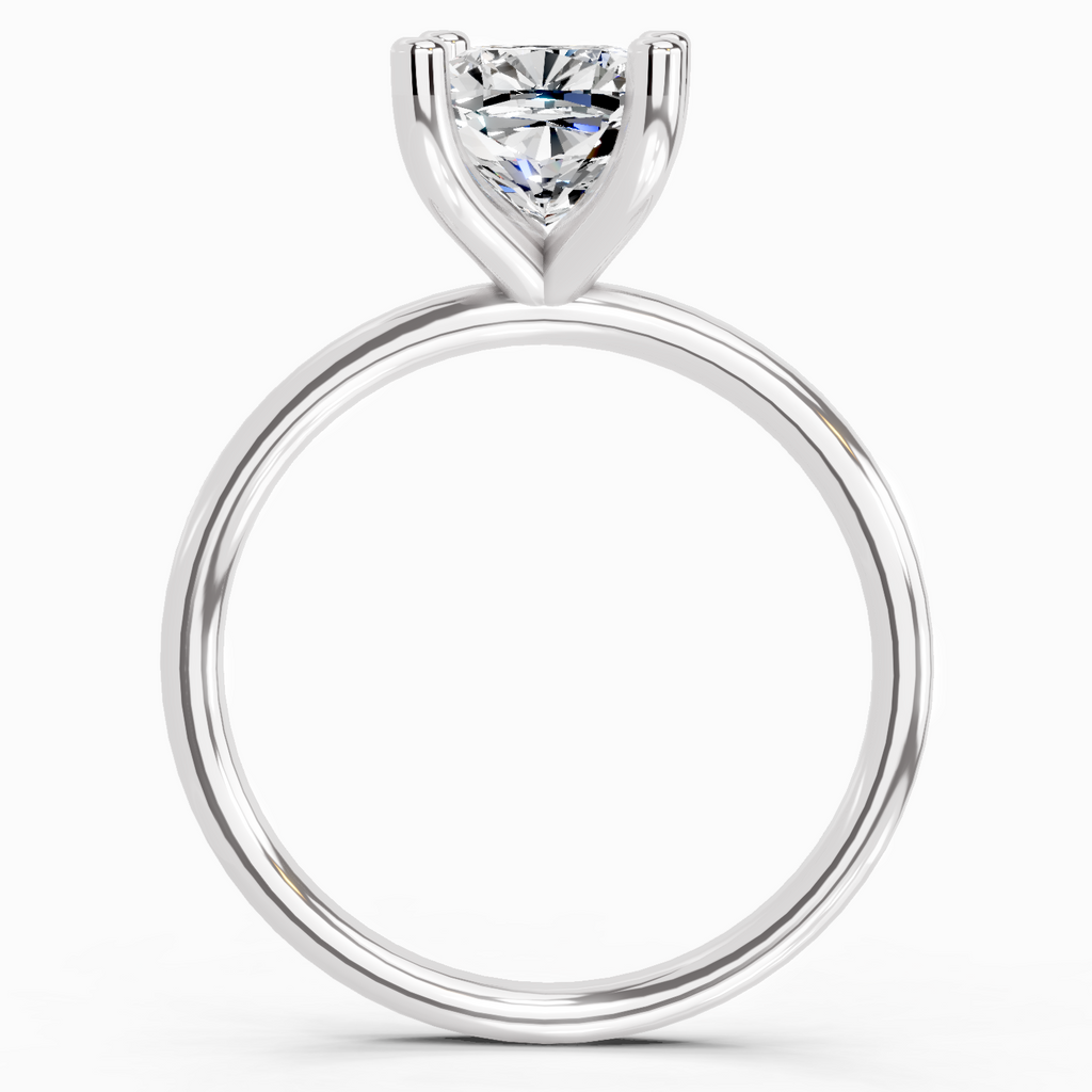 2.13 Carat Cushion Shape Solitaire Diamond Ring