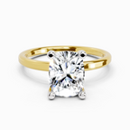 2.13 Carat Cushion Shape Solitaire Diamond Ring
