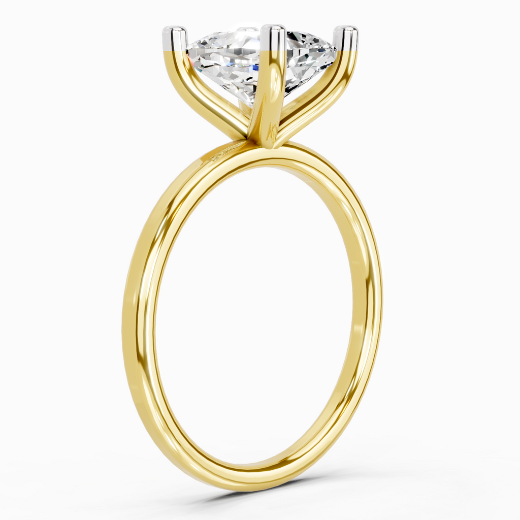 2.13 Carat Cushion Shape Solitaire Diamond Ring