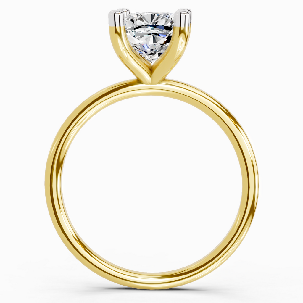 2.13 Carat Cushion Shape Solitaire Diamond Ring