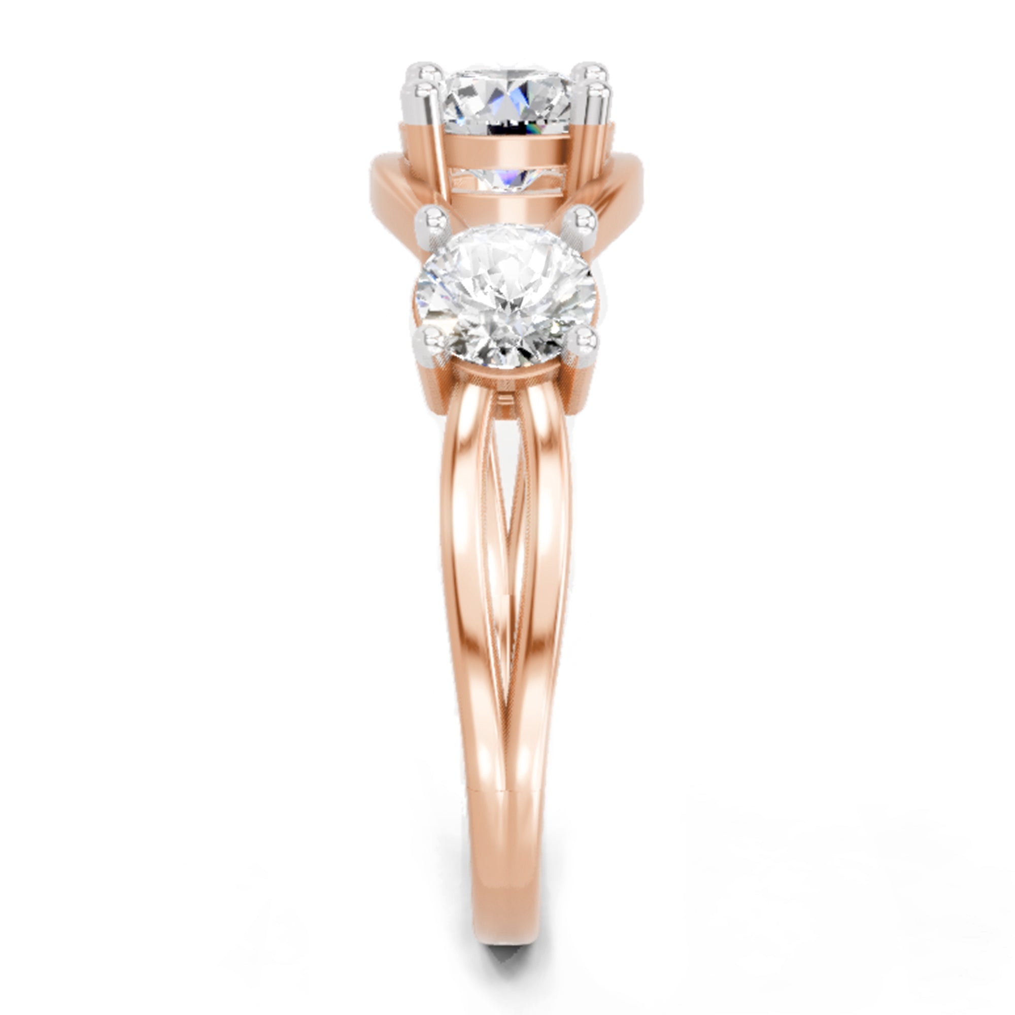 Sparkles 3 Stone Ring 1 Carat Diamond