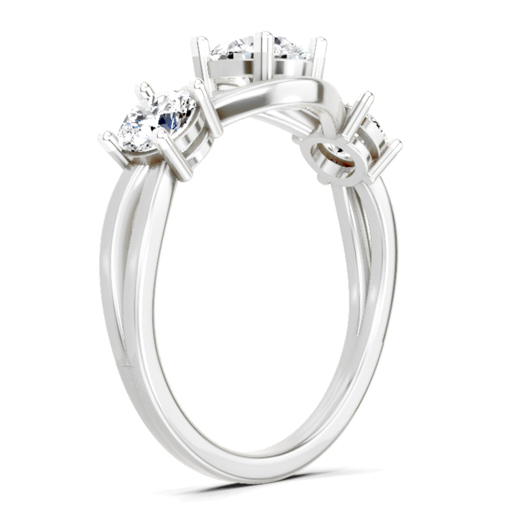 Sparkles 3 Stone Ring 1 Carat Diamond