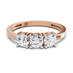 Sparkles 3 Stone Ring 1 Carat Diamond
