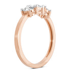 Sparkles 3 Stone Ring 0.75 Carat Diamond