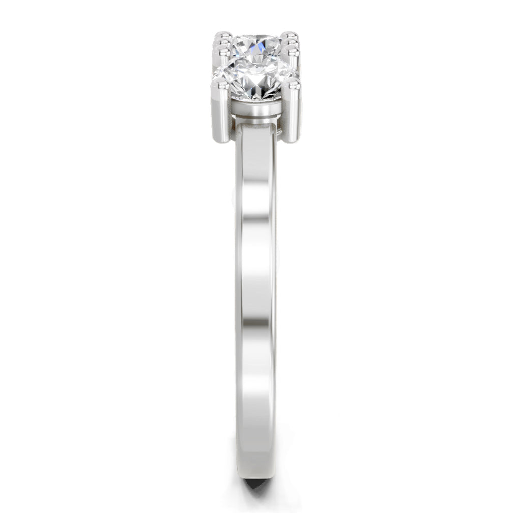 Sparkles 3 Stone Ring 0.75 Carat Diamond