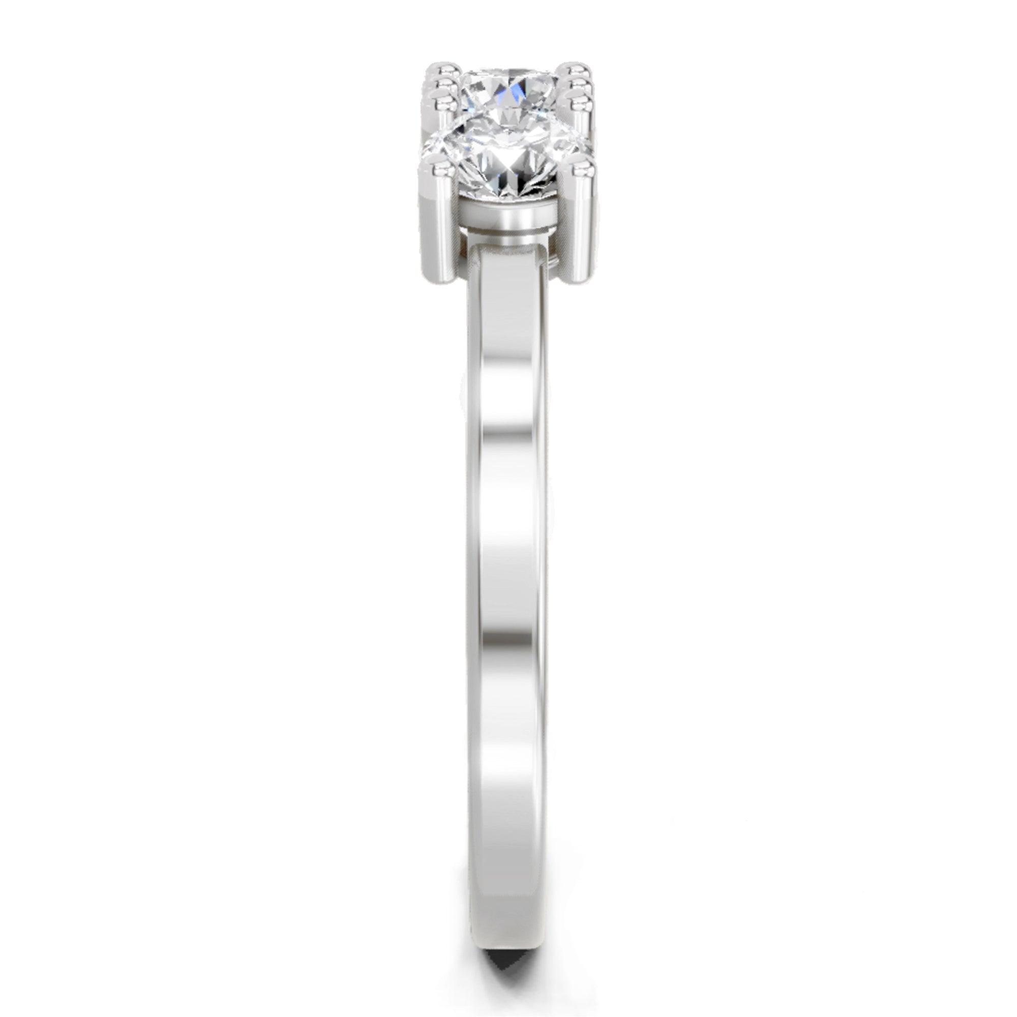 Sparkles 3 Stone Ring 0.75 Carat Diamond