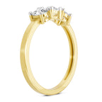 Sparkles 3 Stone Ring 0.75 Carat Diamond