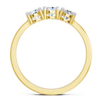Sparkles 3 Stone Ring 0.75 Carat Diamond