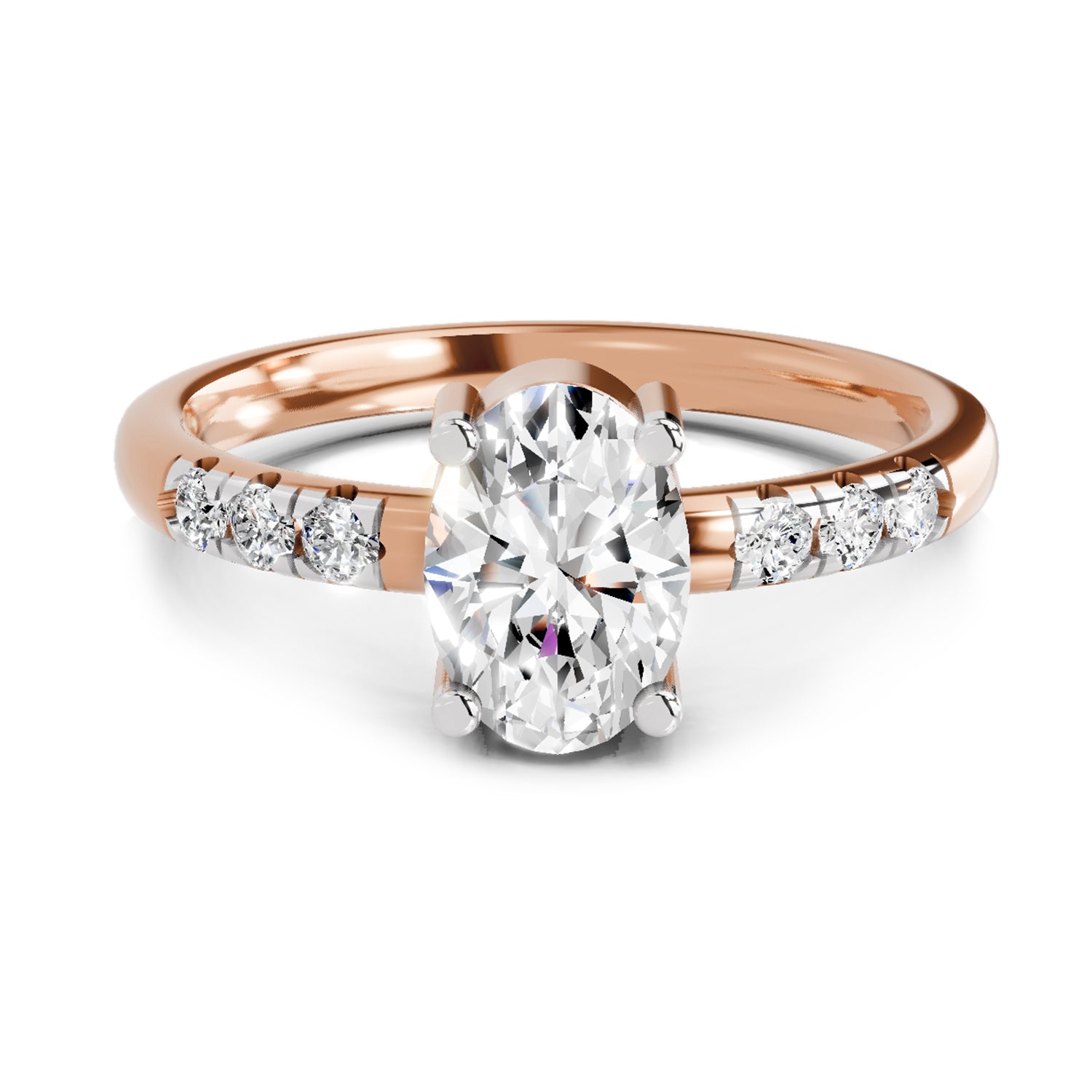 Sparkles 3 Stone Ring 0.75 Carat Diamond