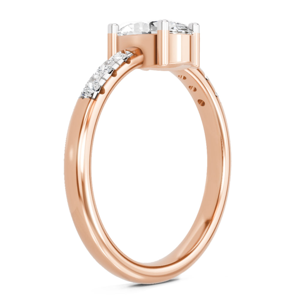 1.17 Carat Oval Solitaire Ring FG VS Diamond