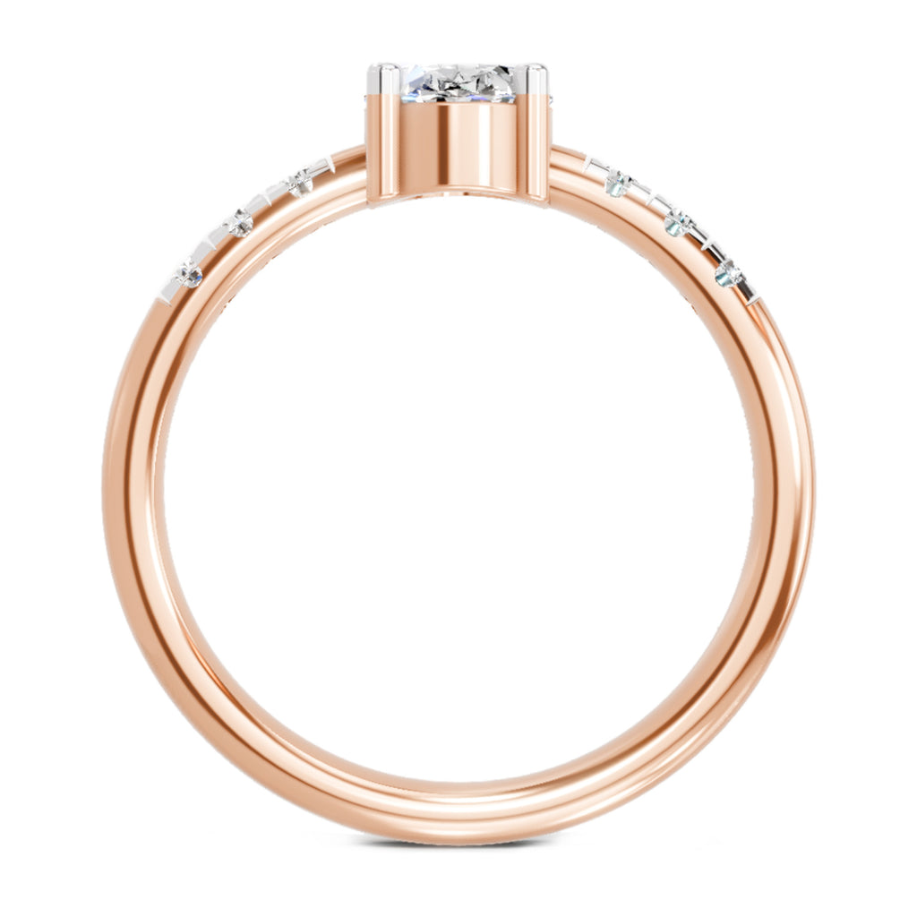 1.17 Carat Oval Solitaire Ring FG VS Diamond