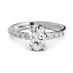1.17 Carat Oval Solitaire Ring FG VS Diamond