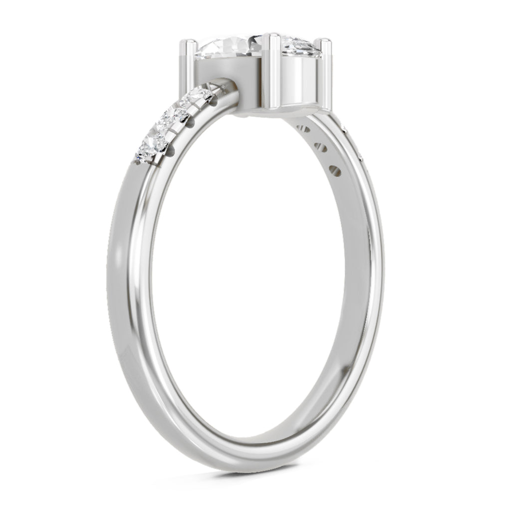 1.17 Carat Oval Solitaire Ring FG VS Diamond