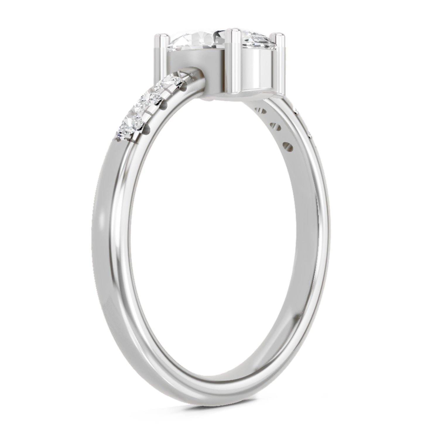 1.17 Carat Oval Solitaire Ring FG VS Diamond