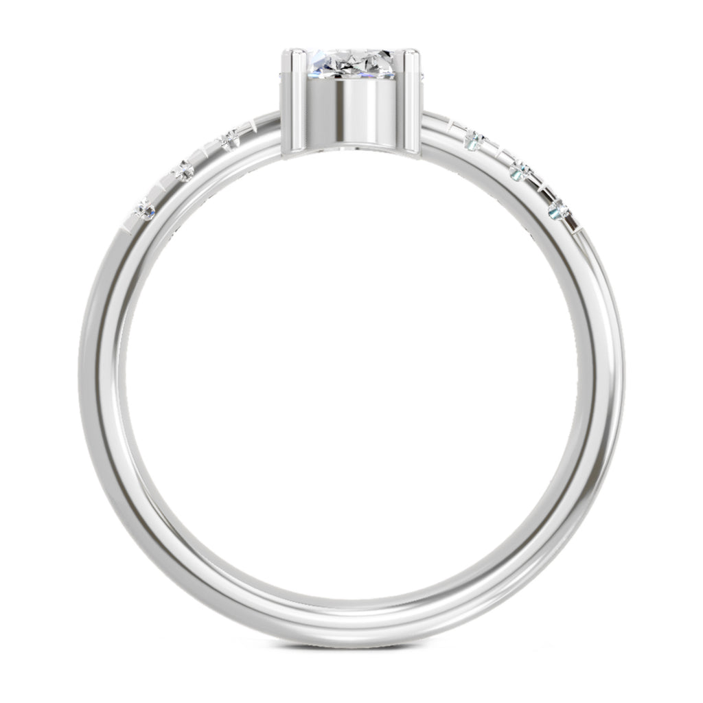 1.17 Carat Oval Solitaire Ring FG VS Diamond