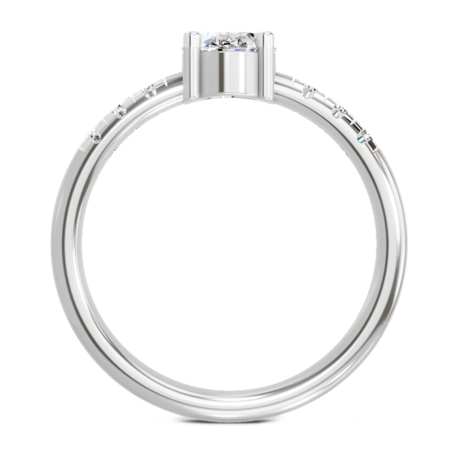 1.17 Carat Oval Solitaire Ring FG VS Diamond