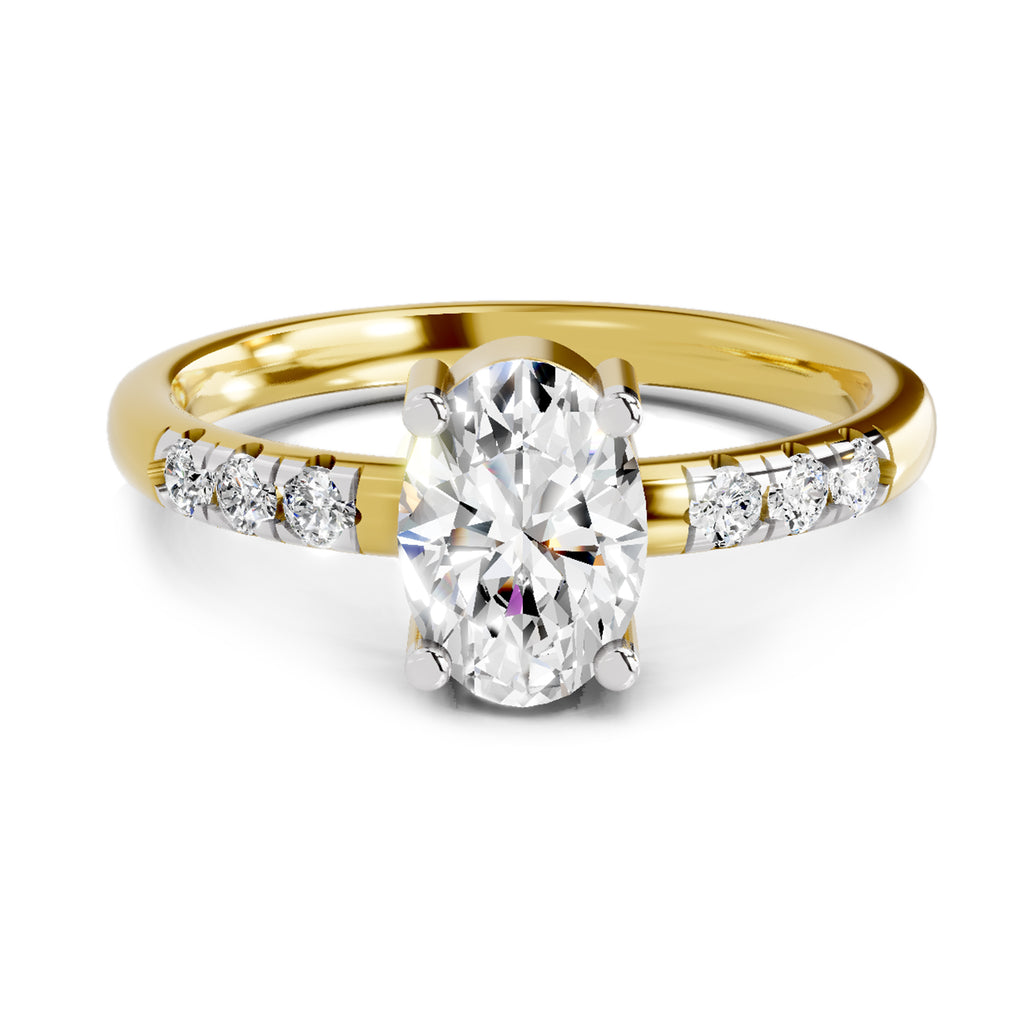 1.17 Carat Oval Solitaire Ring FG VS Diamond