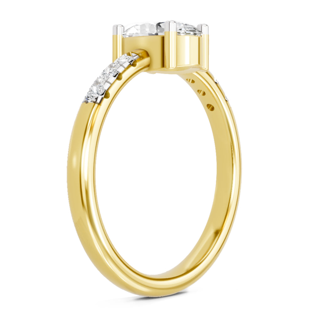 1.17 Carat Oval Solitaire Ring FG VS Diamond
