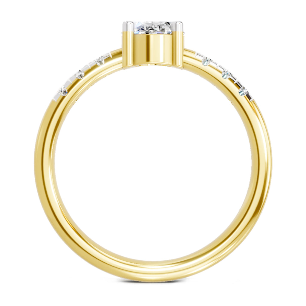 1.17 Carat Oval Solitaire Ring FG VS Diamond