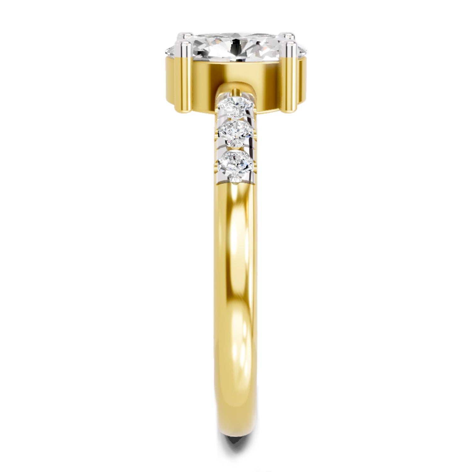 1.17 Carat Oval Solitaire Ring FG VS Diamond