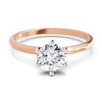 Sparkles 6 Prong Solitaire Ring 0.75 Carat Diamond