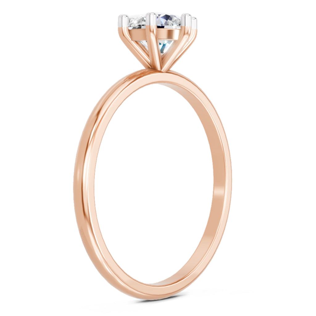 Sparkles 6 Prong Solitaire Ring 0.75 Carat Diamond