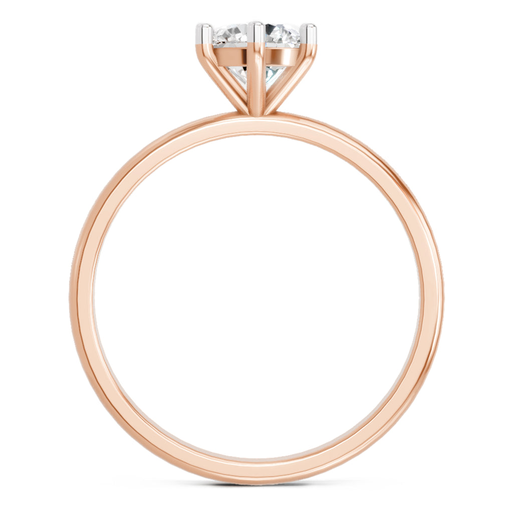 Sparkles 6 Prong Solitaire Ring 0.75 Carat Diamond