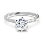 Sparkles 6 Prong Solitaire Ring 0.75 Carat Diamond