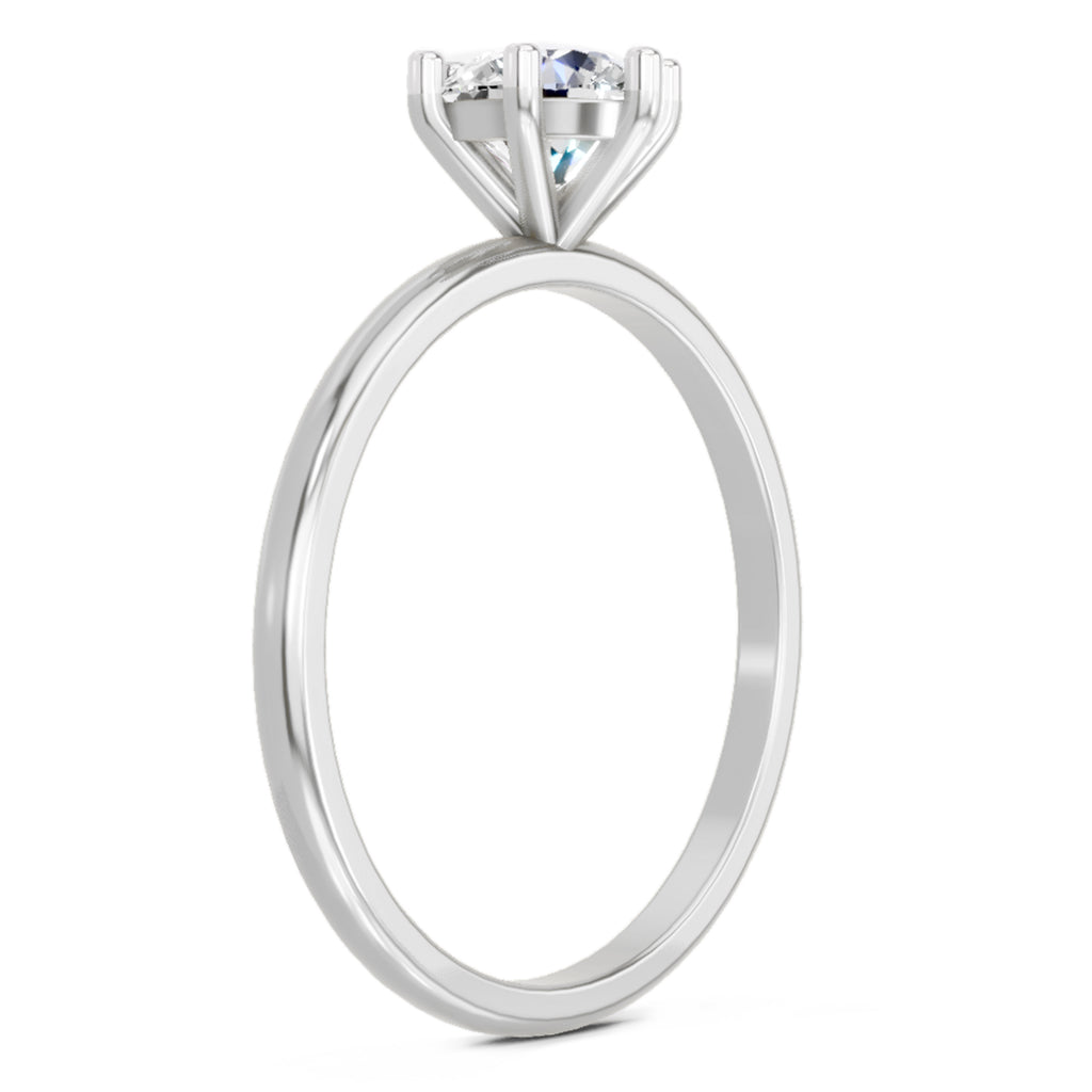 Sparkles 6 Prong Solitaire Ring 0.75 Carat Diamond